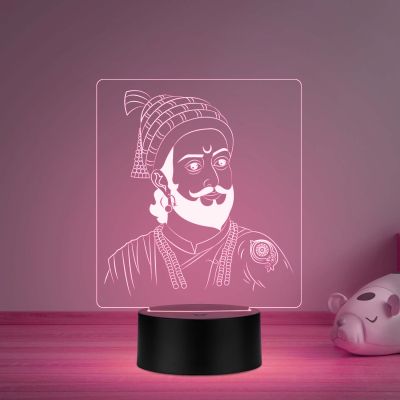 Chhatrapati Shivaji Maharaj Night lamp 7 Color Changing Light